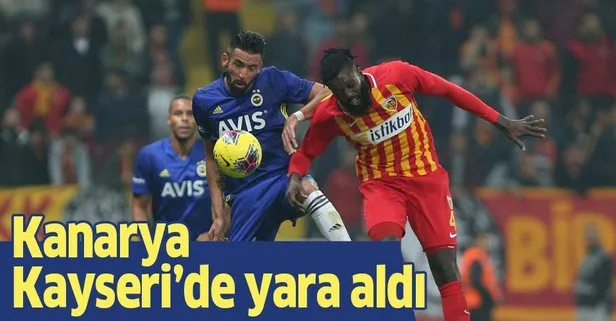 Kanarya Kayseri’de yara aldı! Kayserispor 1-0 Fenerbahçe | MAÇ SONUCU