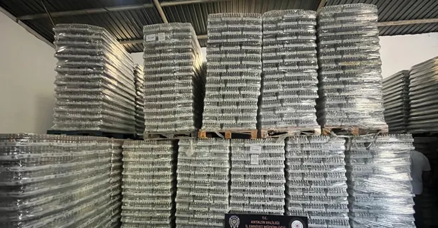 Antalya'da Cumhuriyet tarihinin en yüksek kaçakçılık operasyonu! 60 milyon liralık vergi kaybı önlendi