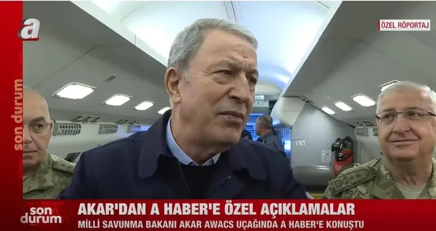 Milli Savunma Bakanı Akar AWACS uçağından Atina yönetimini uyardı: "Akıllı olun! Yanlış hesap Ankara'dan döner"-8