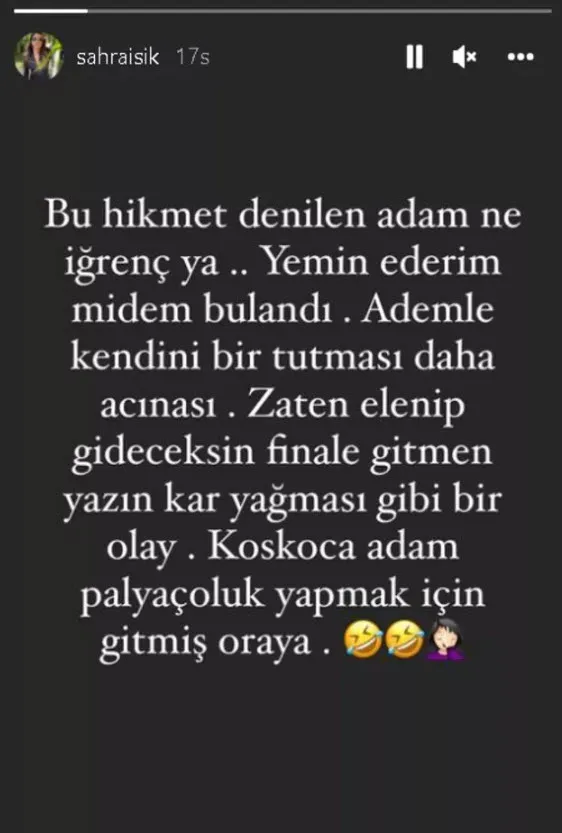 Survivor Hikmet'e altından kalkamayacağı sözler 'iğrençsin palyaço midem bulandı' Sahra Işık laf söylemedi bombaladı Acun Ilıcalı...-9