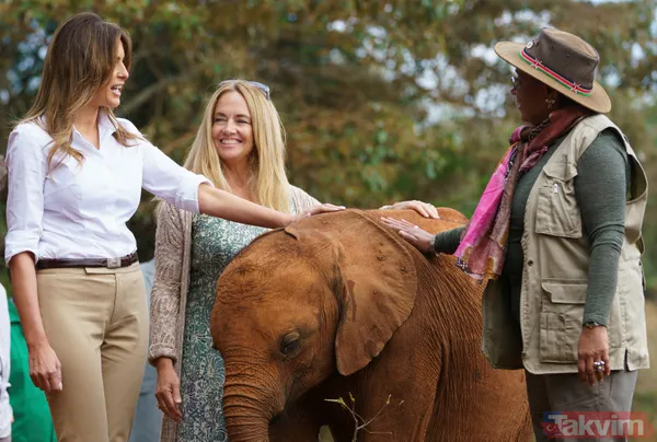 Melania Trump az daha filin altında kalıyordu - 8