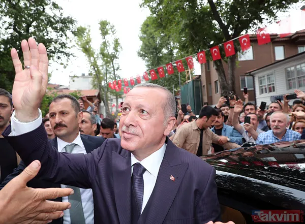 Başkan Erdoğan'a Çengelköy'de vatandaşlardan yoğun ilgi - 16