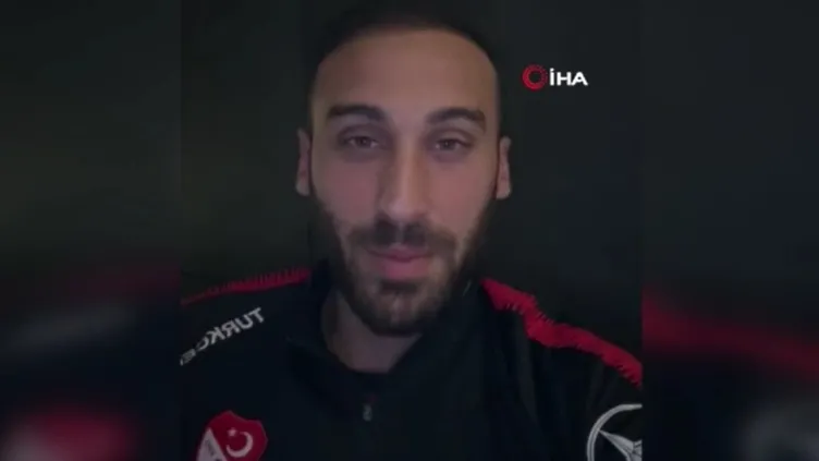 Cenk Tosun'dan küçük depremzede Cavit'e forma sözü