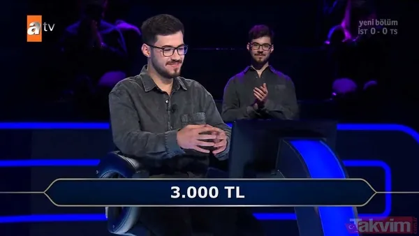 Kenan İmirzalıoğlu'nun sunduğu Kim Milyoner Olmak İster'de hareketleri ve cevaplarıyla geceye damga vuran yarışmacı! - 15