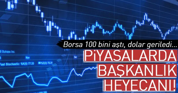 Borsa 100 bini aştı, dolar 4.51'e indi