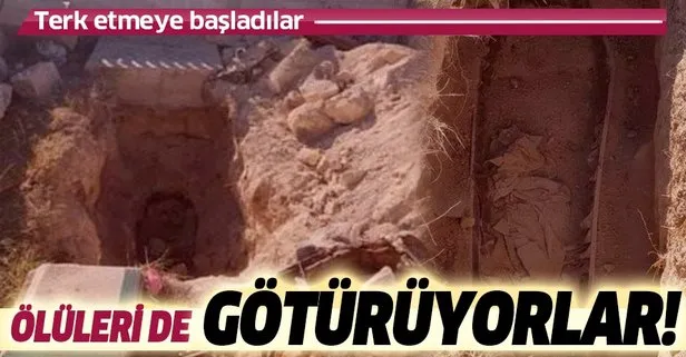 Çıkardıkları ölüleri de götürüyorlar