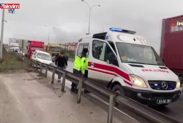 TEM otoyolunda zincirleme kaza: 1 yaralı