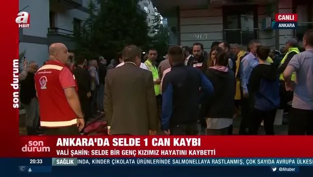 Ankara’daki selde 1 can kaybı!