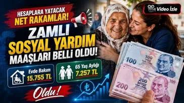 Sosyal yardımlara zam geldi! 65 yaş, evde bakım ve SED ödemeleri değişti! İşte hesaplara yatacak net rakamlar