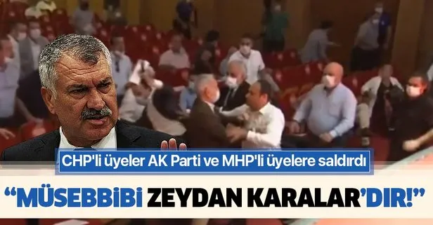Adana Büyükşehir Belediyesi Meclisi’nde CHP’li üyeler AK Parti ve MHP’li üyelere saldırdı! Müsebbibi Zeydan Karalar’dır