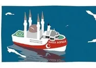 Yunan Kathimerini gazetesinden dikkat çeken Doğu Akdeniz ile Ayasofya karikatürü!