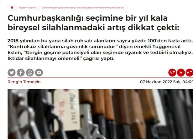 İçişleri Bakanlığı'ndan Cumhuriyet Gazetesi'nde çıkan bireysel silahlanma iddialarına ilişkin açıklama-2