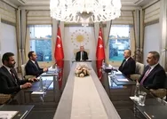 Başkan Erdoğan Katar Dışişleri Bakanı Muhammed Bin Abdurrahman Al Saniyi kabul etti