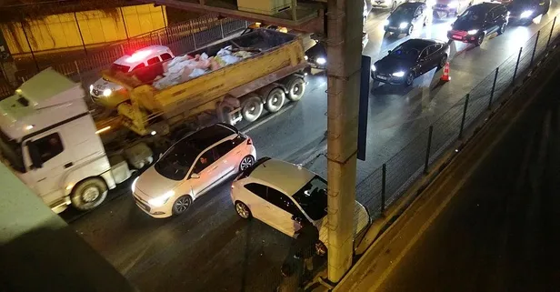 Son dakika: Avcılar'da gece yarısı korkutan kaza! 1 kişi yaralandı