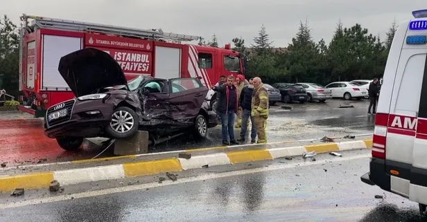 Son dakika: Sarıyer'de feci kaza! Kırmızı ışıkta geçti otomobili biçti: 2 yaralı