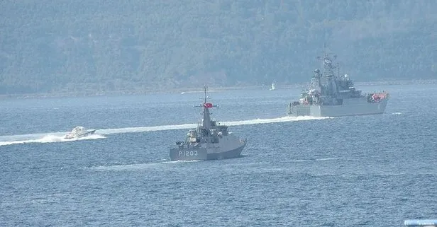 Son dakika: Rus savaş gemisi ’Novocherkassk’, Çanakkale Boğazı’ndan geçti