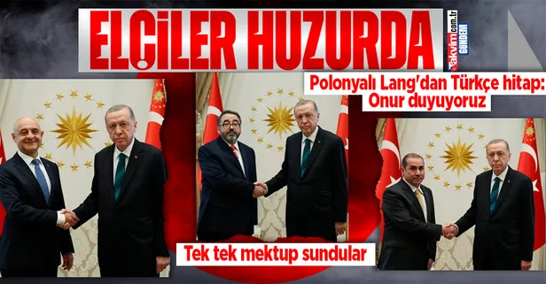 Başkan Erdoğan'a peş peşe güven mektubu sunumu! Külliye'de kabul etti