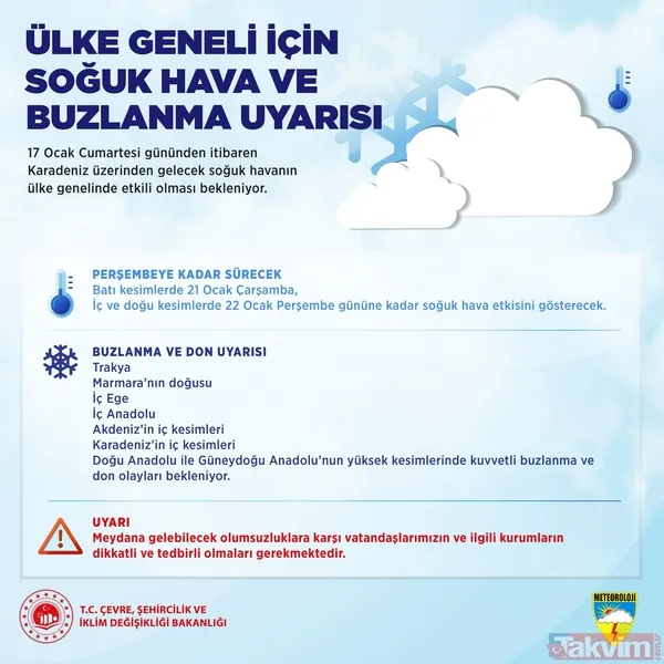 Kar yeniden İstanbul’da! Hafta sonu için Bakanlık'tan soğuk hava ve buzlanma uyarısı - 2