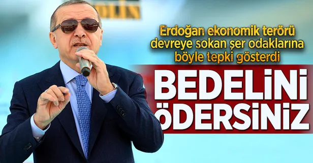 Bizi döviz üzerinden terbiye edemezsiniz