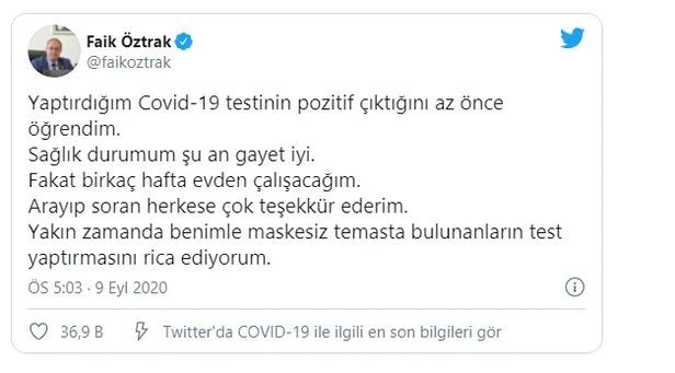 Hükümete 'bulaşmayı engelleyin' diyen Kemal Kılıçdaroğlu'nun danışmanı Recep Cengiz koronavirüse yakalandı-2