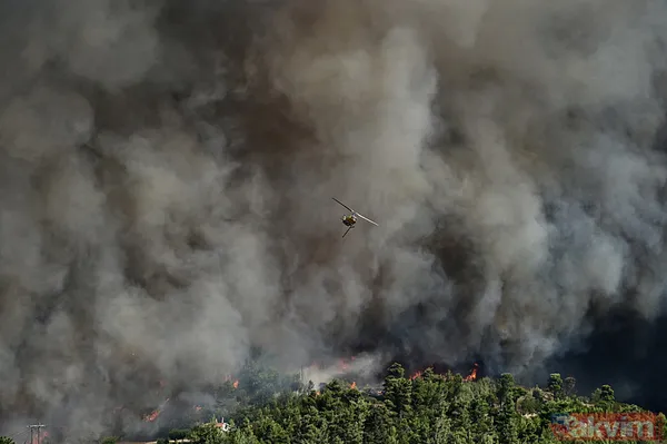 Yunanistan alevlere teslim oldu! O güne kadar kırmızı alarm! | Türkiye'den Yunanistan'a yardım eli - 26