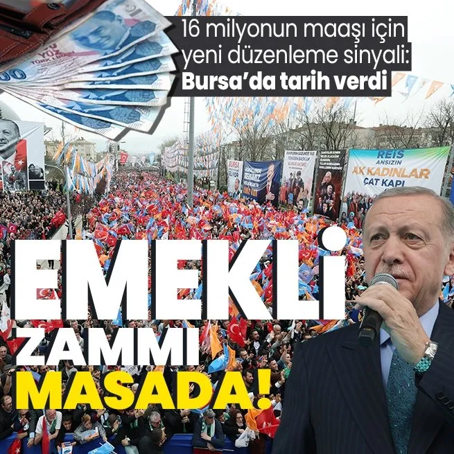 Başkan Erdoğan’dan AK Parti Bursa mitinginde önemli açıklamalar | Emekliye Temmuz zammı: Tekrar masaya yatıracağız