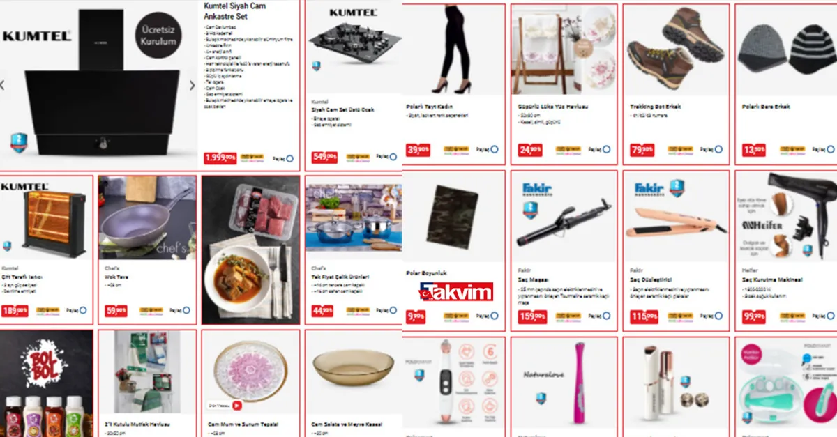 Ucuzluk pazarı oldu BİM hafta sonu aktüel kataloğu yayında! Envai çeşit ürün 1,50 TL - 39,90 TL arasında Gıda, tekstil, züccaciye...