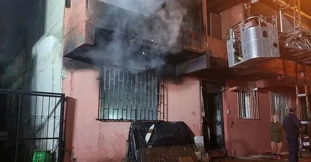 Beykoz'da iki katlı binada yangın