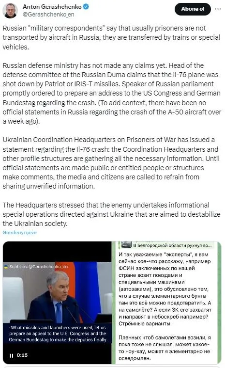 Rusya'da uçak kazası! Belgorod'da askeri nakliye uçağı düştü: Kiev ve Kremlin'den iki farklı açıklama: Esir mi taşıyordu füze mi?-4
