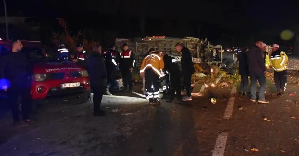 İzmir’de freni boşalan kamyon 7 aracı biçti: 3 kişi hayatını kaybetti