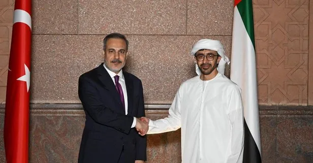 Dışişleri Bakanı Hakan Fidan BAE Dışişleri Bakanı Şeyh Abdullah bin Zayid Al Nahyan ile görüştü