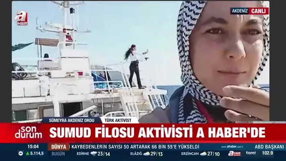 Sumud Filosu aktivisti A Haber’de