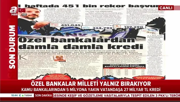 Virüs fırsatçısı özel bankalar direnmeye devam ediyor! Özel bankalardan damla damla kredi