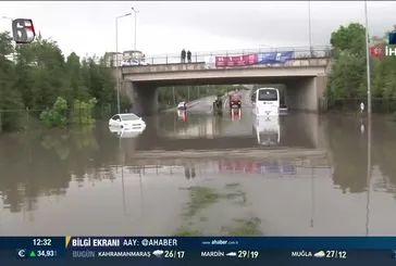 Kayseri'de sağanak yağış sonrası su baskını!