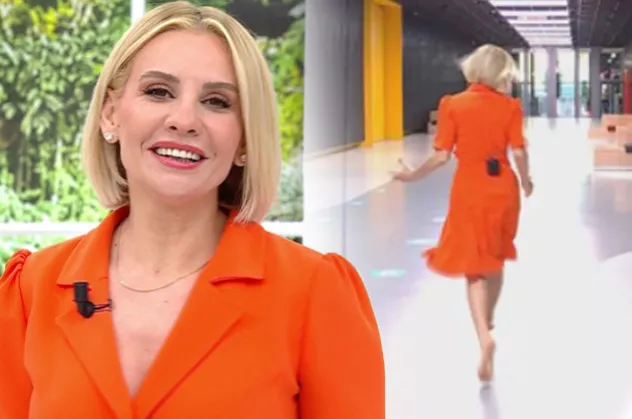 Esra Erol canlı yayında yalın ayak koşturdu "Esra Erol farkı" yorumları yağdı! 45 yıldır evli olan Melahat ile Ramazan Bağ barıştı mı?