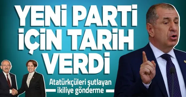 Ümit Özdağ yeni parti için tarih verdi! CHP ve İP’e Atatürk çizgisi göndermesi