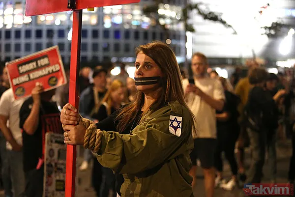 Tel Aviv katil Netanyahu’ya karşı ayaklandı! On binler sokakta: Ben Gvir teröristtir - 5