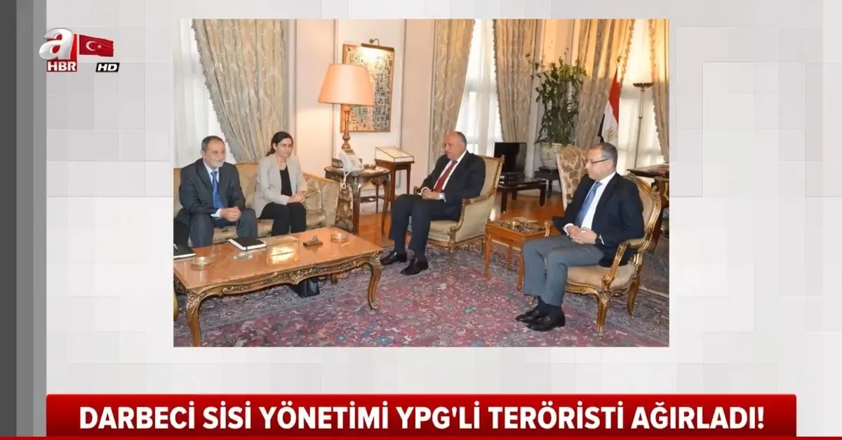 Mısır'da darbeci Sisi'den Türkiye karşıtı girişimler! YPG'li teröristi ağırladı