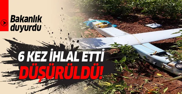 MSB açıkladı: Suriye sınırında İHA düşürüldü