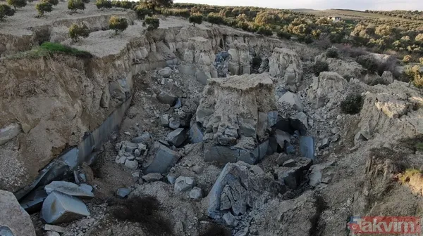 Maraş depremi sonrası Hatay'da korkunç manzara! 200 metre genişlikte kanyon oluştu - 4