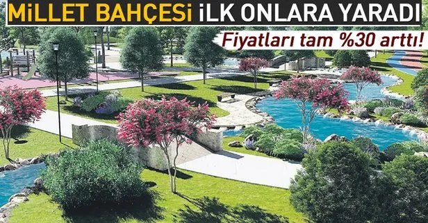 Millet Bahçesi ev fiyatlarını %30 artırdı