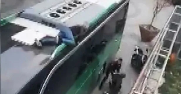 Otobüsün üstünde Yunanistan’a kaçmaya çalışan 2 kişi yakalandı