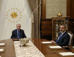 Başkan Erdoğan, Fidan’ı kabul etti