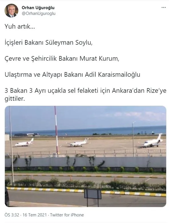 yenicag-gazetesi-yazari-orhan-ugurlunun-3-bakan-rizeye-3-ayri-ucakla-gitti-iddiasi-yalan-cikti-1626458844566.jpg Yeniçağ Gazetesi Yazarı Orhan Uğurlu'nun '3 Bakan Rize'ye 3 ayrı uçakla gitti' iddiası yalan çıktı!-1