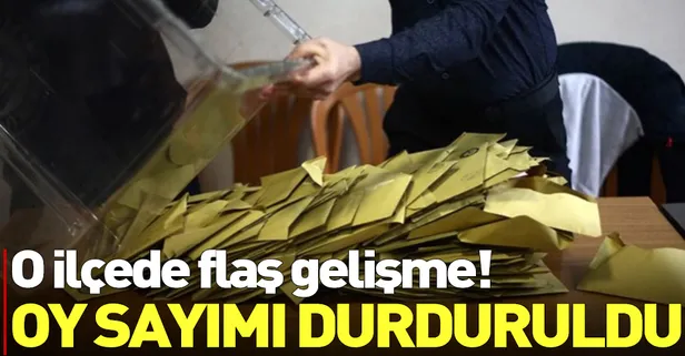 Son dakika: Maltepe'de oy sayımı durduruldu