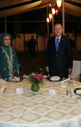 Son dakika: Başkan Erdoğan Gambiya'da onuruna verilen yemeğe katıldı