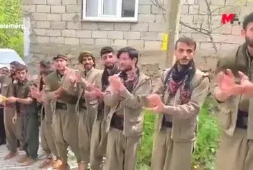 HDP’li adaylar PKK kıyafetli kişiler tarafından karşılandı