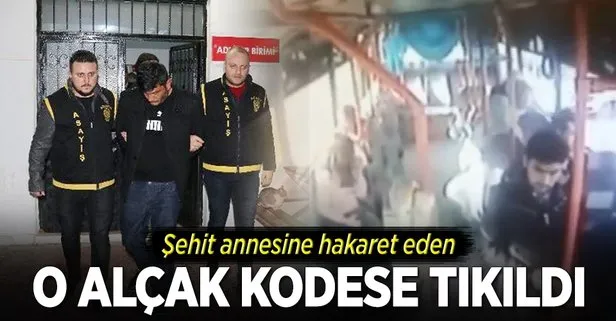 Otobüs şoförü şehit annesine hakaretten tutuklandı