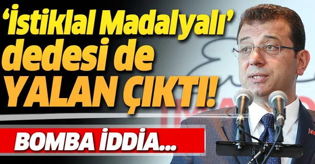 Bomba iddia: İmamoğlu'nun "İstiklal Madalyalı dedesi" de yalan...