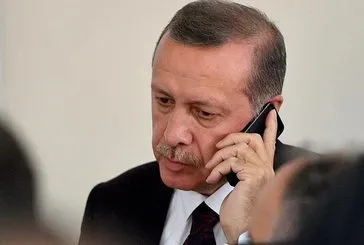 Erdoğan’dan ailesine taziye telefonu